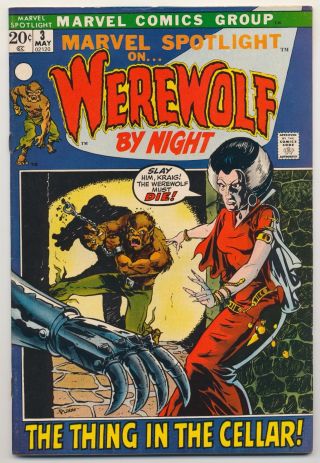 Marvel Spotlight 3 (1972) Fine (6.  0) Marvel Werewolf By Night