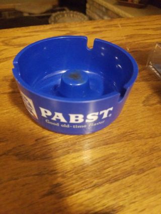 Vintage Pabst Blue Ribbon Plastic Ashtray