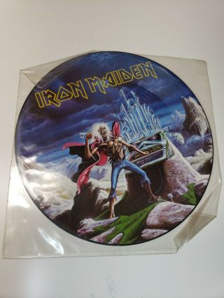 Iron Maiden Phantom Of The Opera Picture Record Colored Single Lp Rare Vinyl