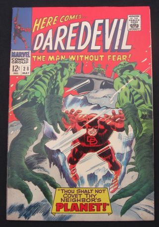 Daredevil 28 - Stan Lee Story Of Alien Invaders (marvel 1967) 8.  0 Vf