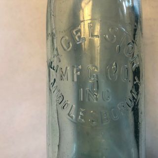 Middlesboro,  Kentucky KY.  Excelsior MFG & Co.  Slug Plate bottle with no damage. 4