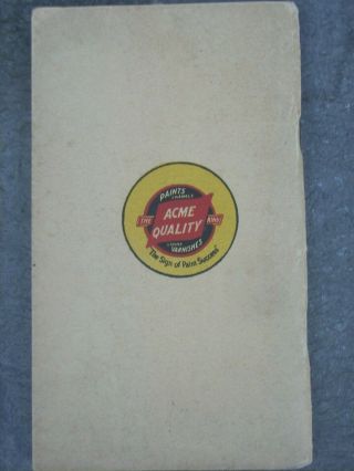 Vintage 1928 Acme Quality Painting Guide Book 2