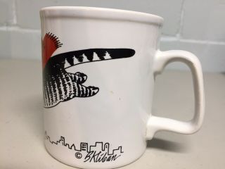 Vintage Kiln Craft B Kliban Hero Red Flying Cat Coffee Mug Made in England 3