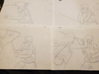 Naruto Japanese Anime Production Genga (Not Cel) Kakashi 16 pages 2