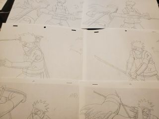 Naruto Japanese Anime Production Genga (Not Cel) Kakashi 16 pages 3