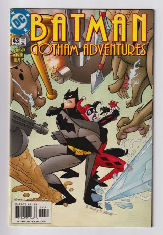 Batman Gotham Adventures 43 (very Fine,  Harley Quinn Appearance,  2001,  Dc)