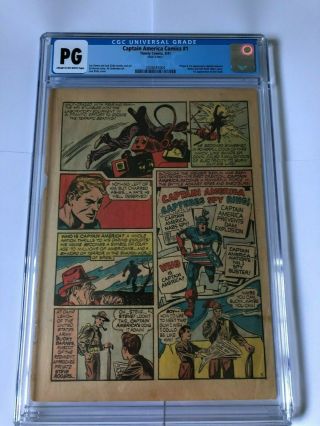 Captain America Comics 1 1941 Cgc Page 4