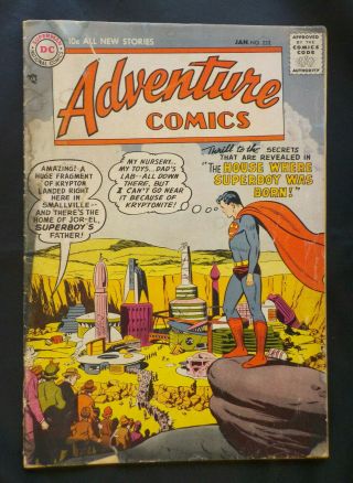 Adventure Comics 232 Dc 1957 Good Superboy Arrow Aquaman Hayfamzone