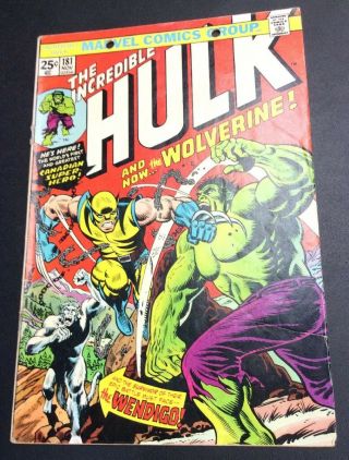 Incredible Hulk 181 1st Appearance Wolverine Bronze Age Marvel Comic Key No Mvs