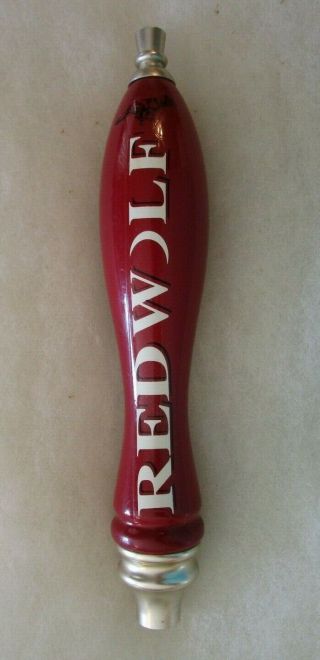 Pub Style Red Wolf Beer Tap Handle