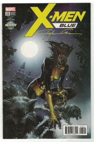X - Men: Blue 23 Mutants Variant Signed By Cover Artist Clayton Crain - 2018