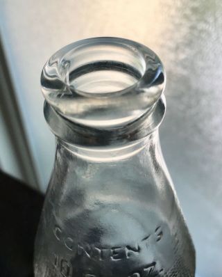 Coca Cola Coke Diamond Embossed Logo Straight Side 10oz Soda Bottle 3