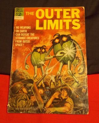 Outer Limits 1 Space Creatures 12cent Rare Jan - Mar 1964 Dell Comic Silver Age