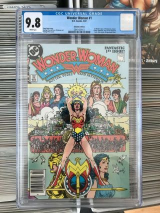 Wonder Woman 1 Nm/mt 9.  8 Cgc Canadian Price Variant $1.  00 Newsstand Perez