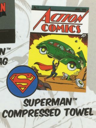 Superman Action Comics 1 Towel Dc Comics Worlds Finest Box Exclusive