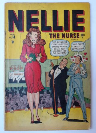 Nellie The Nurse 14 Gga Early Marvel 1948 Stan Lee Gd/vgd