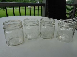 Kerr 1/2 Pint Canning Jars Set Of 4