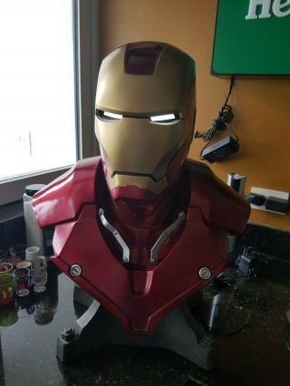 Iron Man Mark Iii Life Size Bust Sideshow With Box