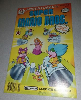 Rare Adventures Of Mario Bros 9 Valiant Comics System Nes Nintendo