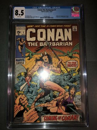 Conan The Barbarian 1 Cgc 8.  5 W 1st Appearance Barry Smith Bws