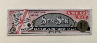 Mr 37 Collectible Sen - Sen Gum Wrapper 1¢ Rochester