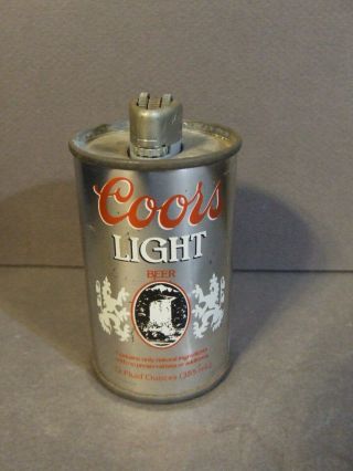 Vintage Coors Light Beer Can Lighter Holder Made In Usa B.  C.  M.