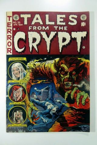 Ec Comics Tales From The Crypt (apr 1953) 35 Golden Age Horror Fn,  Ships