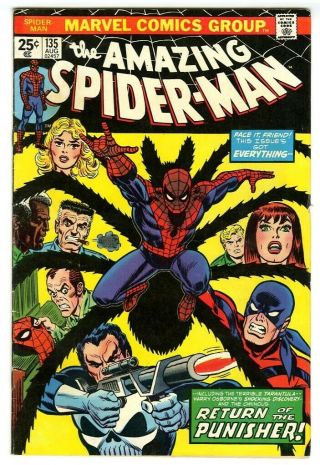 Spider - Man 135 (1974) G Mv Stamp Out 2nd Appearance Punisher