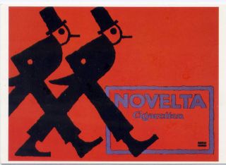 Novelta Cigarettes 1912•advertising•design By Lucian Bernhard 4x6 Postcard