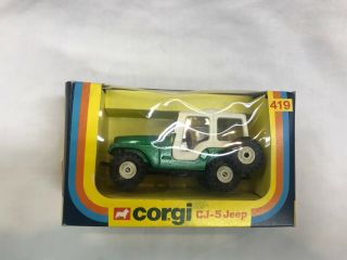 Corgi Toys 419 Cj - 5 Jeep Green