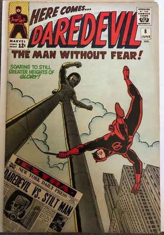 Daredevil 8 1965 First Stilt - Man; Wally Wood Art & Stan Lee