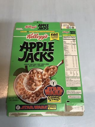 Star Wars Kellogg’s Cereal Box 5 Diff Apple Jacks Pops Fruit Loops Raisin Brand