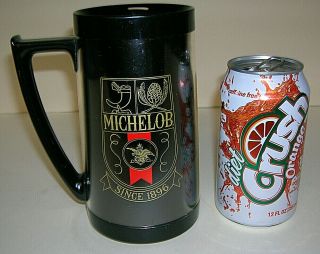 Michelob Vintage Thermo - Serv Insulated Plastic Beer Mug Stein