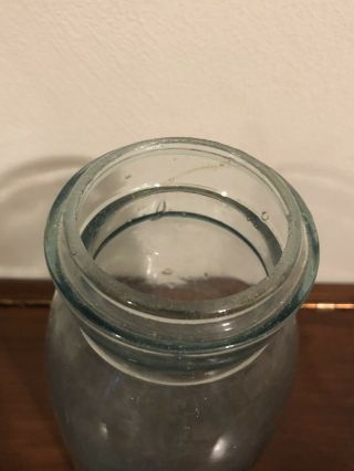 Aqua Globe Quart Fruit Canning Jar 5