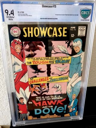 Showcase 75 1st Appearance Hawk And Dove Cbcs 9.  4