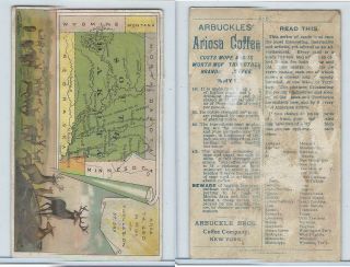 K6 Arbuckle Coffee,  Illustrated Atlas Of The U.  S. ,  1890,  82 South Dakota