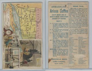 K6 Arbuckle Coffee,  Illustrated Atlas Of The U.  S. ,  1890,  92 Connecticut