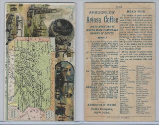 K6 Arbuckle Coffee,  Illustrated Atlas Of The U.  S. ,  1890,  54 Pennsylvania