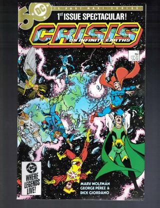 Crisis On Infinite Earths 1 - 12 Complete 1985 Dc Comics Limited Series Fine - Vf