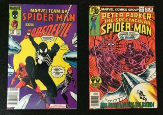 Key Comics (2) Marvel Team - Up 141 1st Blacksuit _spec Spiderman 27 1st F.  Miller Nr