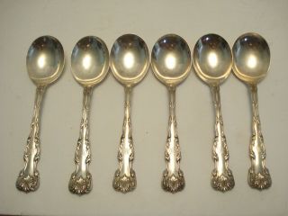 Vintage Mauser Mfg Co Sterling Silver Table Spoons 1901 Monogrammed 313 Grams