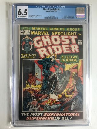 Marvel Spotlight 5 Cgc 6.  5 1st Appearance Ghost Rider Hot Book 