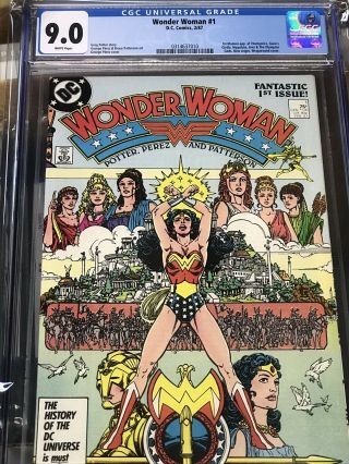 Wonder Woman 1 (feb 1987,  Dc) Cgc 9.  0