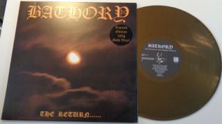 85d Bathory The Return Of The Darkness And Evil Gold Vinly 180g Lp Rare