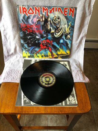 Iron Maiden The Number Of The Beast St - 12202 1st Us Edition 1982 Vg,  Vinyl