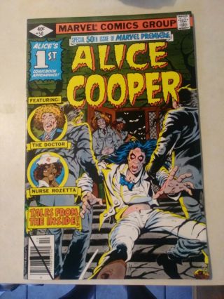 Marvel Premiere 50 Marvel 1979 Bronze Age V.  F Comic 1st Alice Cooper