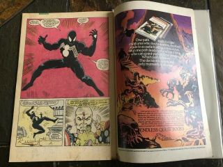 Secret Wars 8 & ASM 252 1st Black Costume & Symbiote Origin Marvel VG 8