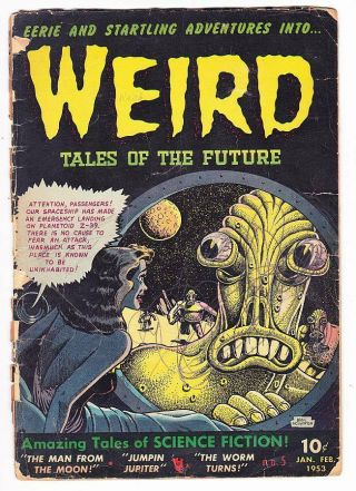 Weird Tales Of The Future 5 - Basil Wolverton 1953 Pre - Code Horror Comic - Good