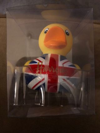 RARE Harrods Union Jack Rubber Duck Brand Very Rare 3