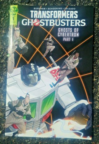 2019 Sdcc Comic - Con Exclus Variant Idw Ghostbusters Transformers 1 In - Hand
